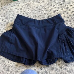 Navy Pleated Athleta Girl Tennis Skirt